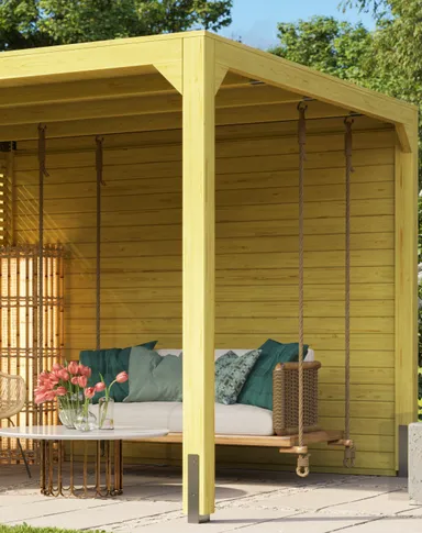 Karibu Lamellenwand für Pavillon Cubus 0