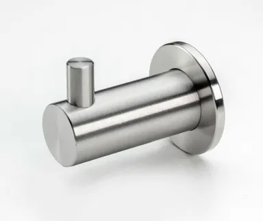 HORI Gaderobenhaken Edelstahl matt gebürstet, 46 mm, mit Rosette 0
