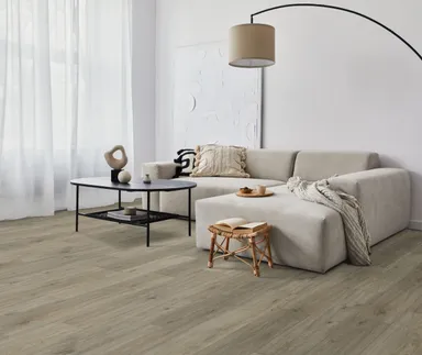 HORI Klebe-Vinylboden massiv Eiche rustikal grau beige Canberra Holzstruktur Landhausdiele 5