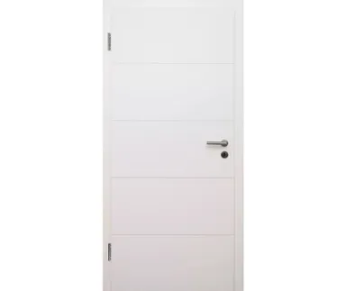 HORI Schallschutz Wohnungseingangstür Valencia Weißlack RAL9010 SK1 Eckkante Vollspan 0