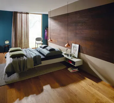 HARO Interior Wall Echtholz Wandverkleidung Patagonia Thermoeiche Lake strukturiert geölt 4