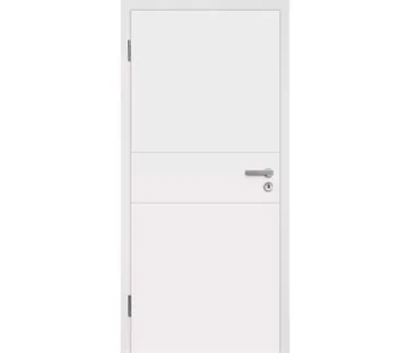 HORI Schallschutz Wohnungseingangstür Vigo Weißlack RAL9010 SK2 Eckkante Vollspan 0