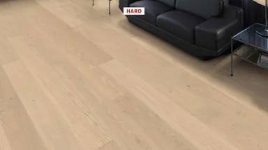 HARO Parkett 4000 Eiche lichtweiß strukturiert Markant Landhausdiele 2