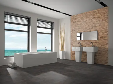 INDO Echtholz Wandverkleidung 3D Holzverblender Beachwood Natur 4