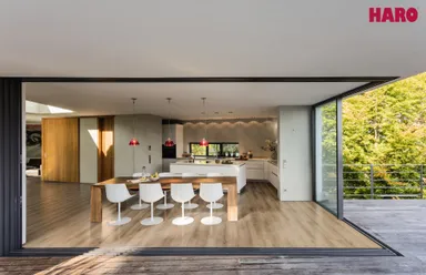 Haro Disano Saphir PVC freier Designboden Tabakeiche strukturiert Landhausdiele 5