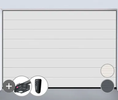 HÖRMANN Garagentor Sektionaltor EcoStar 42mm M-Sicke Woodgrain 0