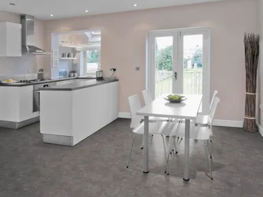 HORI Klebe-Vinylboden massiv Bielefeld Beton hell Steinstruktur Fliese 8