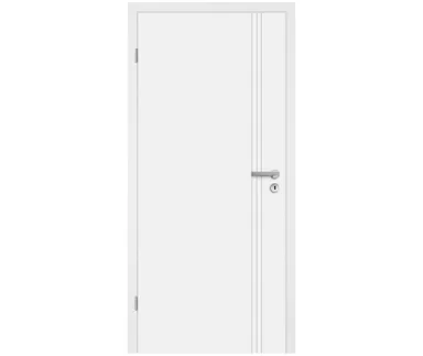 HORI Zimmertür Komplettset Palma Signalweiß RAL9003 Röhrenspan Designkante 0