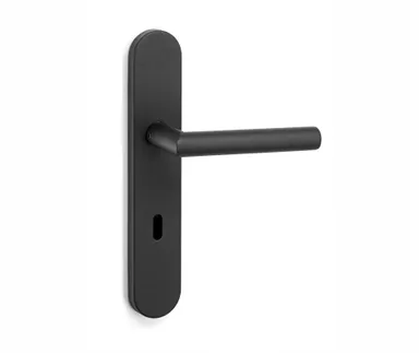 HORI Langschild Türgriff Edelstahl Black Frosted 0