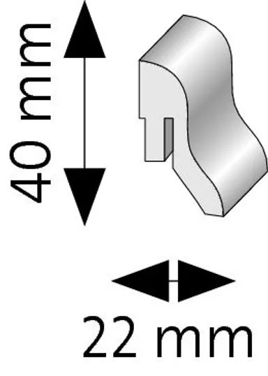 ter Hürne Sockelleiste Dekor OF 1320,1821,1826,1831 Eiche farbig 0