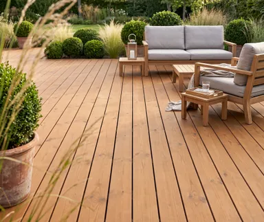 HORI Terrassendielen Thermo Kiefer glatt 26x117mm 0