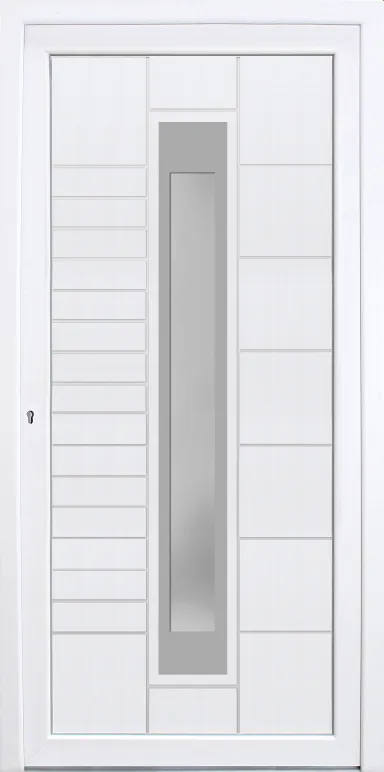 HORI Kunststoff Haustür&nbsp;Stripe ohne Türgriff 0