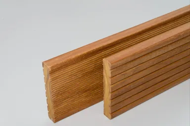 HORI Terrassendielen Komplettset Garapa Kombi-Profil künstlich getrocknet 25 x 145 mm 0