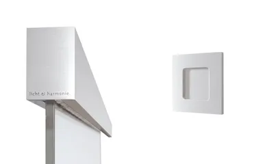 Licht & Harmonie Schiebetürset TVIN 2.0, F1 Alu, inkl.Griffmuschel M60 chrom sat., 0