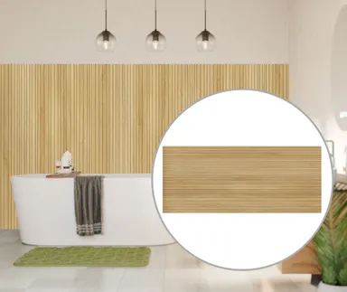 MODEE Wandverkleidung 2800 x 1175 x 4 mm Platte True Wood Fluted Beatrice mit Naturstruktur 0