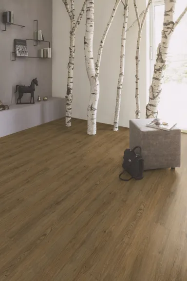 HORI Klick-Vinylboden HDF Eiche gebürstet Landhausdiele 0