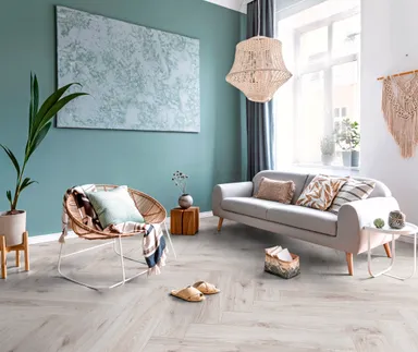 KRONOTEX Laminat Herringbone D3516 Bordeaux Oak Fischgräte 4