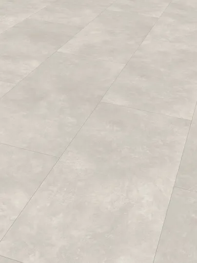 PARADOR PVC freier Klick-Designboden Modular ONE Beton weiß Steinstruktur Fliese 1