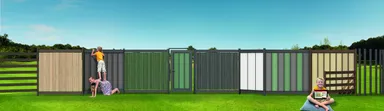 megawood Sichtschutzzaun Stecksystem Limes Stift 1