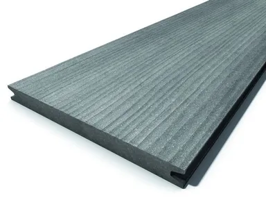 Megawood Terrassendielen Komplettset WPC Jumbo Premium massiv basaltgrau 0