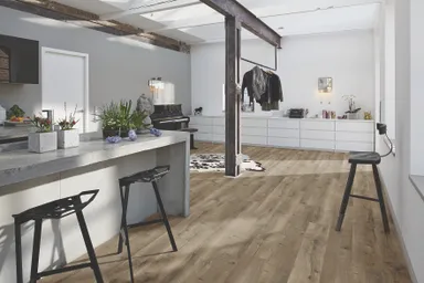 MEISTER Phthalate freier Designboden Edition RL 400 S Rigid Risseiche Terra dunkel 7433 Landhausdiele 1