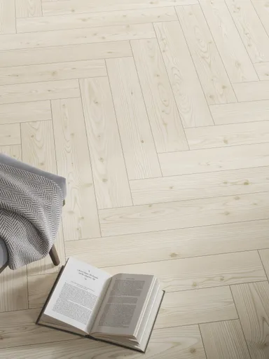 PARADOR Laminat Trendtime 3 Lärche Yukon weiß Seidenmatte Struktur Fischgrät 5