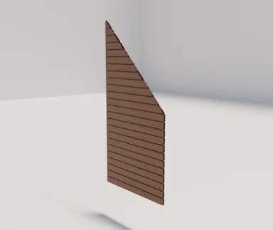 HORI WPC Sichtschutzzaun Stecksystem Rhombus-Style Schrägelement co-extrudiert 0