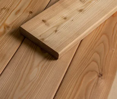 HORI Terrassendielen Hochgebirgslärche Standard glatt/glatt 25x140mm 0