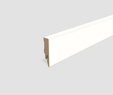 EGGER MDF-Kern Sockelleiste L201 weiß passend zu allen EGGER Fußböden 0