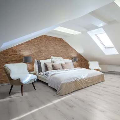 INDO Echtholz Wandverkleidung 3D Holzverblender Teak Diamond Natural 4