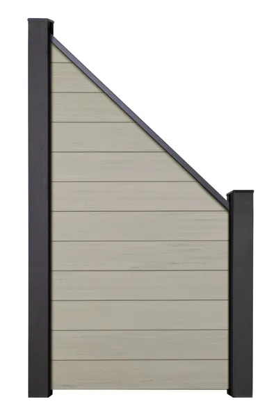 GroJa WPC/BPC Sichtschutzzaun Stecksystem Schrägelement Anbauset 0