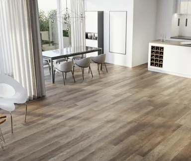 HORI Klick-Hartvinylboden Rigid SPC Kiefer Vintage braun Bunbury Landhausdiele Holzstruktur 8