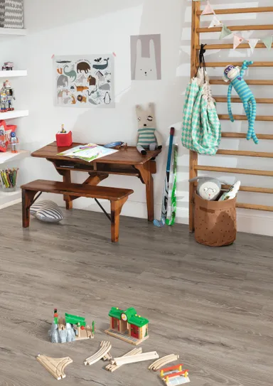 EGGER Klick-Designboden Aquadura Hybridboden EDF204 Panora Eiche grau 0