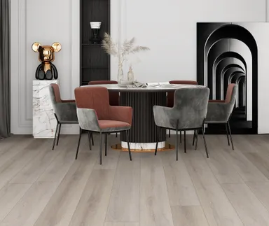 HORI Klick-Hartvinylboden Rigid SPC Eiche Ulysses S. Grant mittelgrau gekälkt Landhausdiele Holzstruktur 0