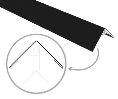 HORI Rhombus PRO Eckprofil coextrudiert Anthrazit-schwarz 0