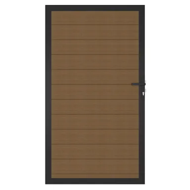 NewTechWood WPC Sichtschutzzaun Stecksystem Zauntor Portland 0