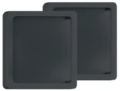 HORI Griffmuschelpaar Quadratisch matt schwarz 0