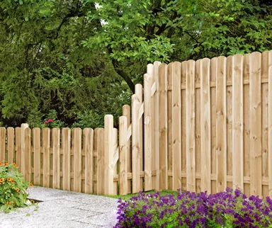 TETZNER & JENTZSCH Sichtschutzzaun Daan-Serie gerade grün Komplettset 0