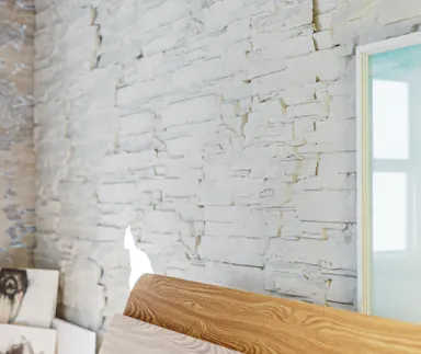 HORI Wandverkleidung Betonsteinverblender Natursteinoptik Weiß 5