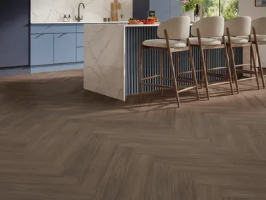 PARADOR PVC freier Klick-Designboden Modular One Eiche Artemis kaffeebraun Eleganzstruktur Fischgrät 5