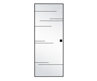 HORI Glasschiebetür Komplettset Loft Premium Lines satiniert ESG 8 mm 1