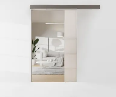 HORI Glasschiebetür 8 mm ESG 4 Streifen matt 0