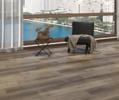 HORI Klick-Hartvinylboden Rigid SPC Eiche angeräuchert Byron Bay Landhausdiele Holzstruktur 0