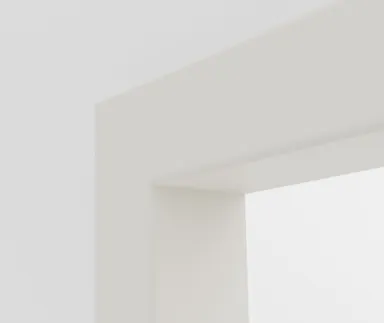 HORI Zierbekleidung Satz CPL Weiß RAL9010 Designkante mit verlängerter Feder 0