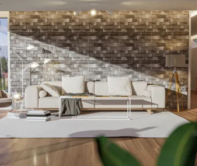 HORI Wandverkleidung Betonsteinverblender Klinkeroptik Grau 1