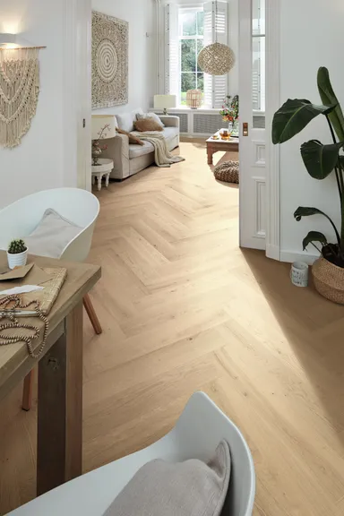 MEISTER Parkett longlife PS 500 Eiche authentic cremeweiß 9021 Fischgrätdiele 4