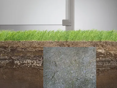 HORI Glaszaun Pfosten zum Einbetonieren 0