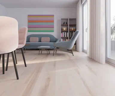 HORI Parkett Esche Variant weiß Landhausdiele gebürstet mattlack 9