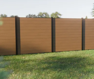 HORI WPC Sichtschutzzaun Stecksystem Kopenhagen 0