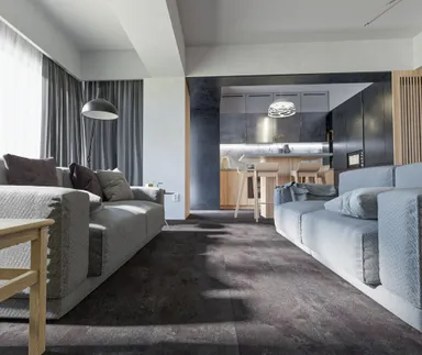 HORI Klick-Hartvinylboden Rigid SPC Steinfliese Münster anthrazit Fliese 9